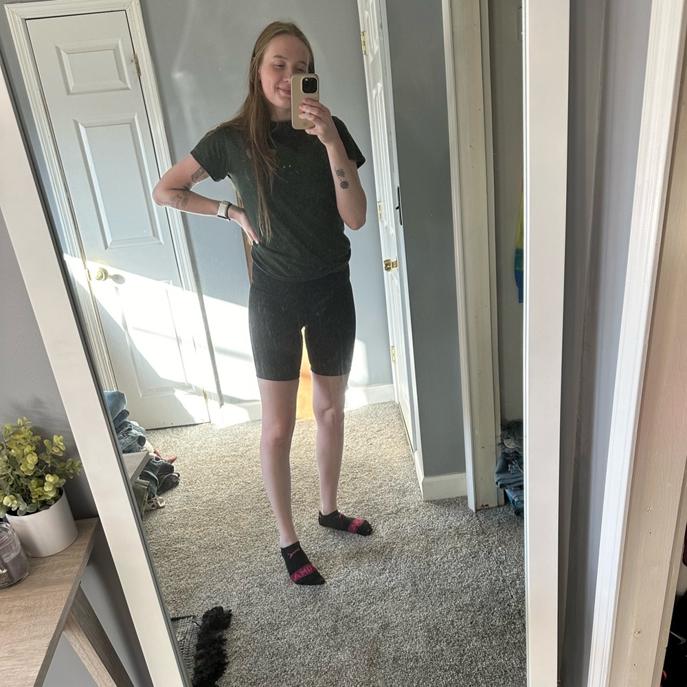 Black Biker Short